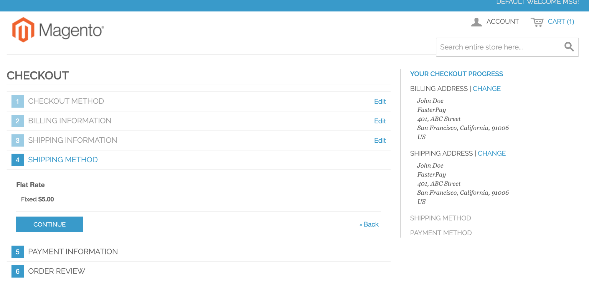 Magento Add Shipping Method.